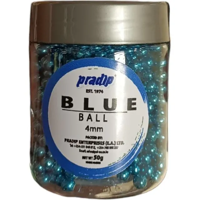 Pradip Blue Ball 4Mm 50G